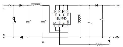 SM7015_AC-DC電源管理芯片_PWM開(kāi)關(guān)芯片