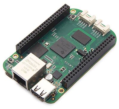 BeagleBone Green 開發(fā)板使用帶 ARM Cortex-A8 核心的 1 GHz Sitara 處理器。